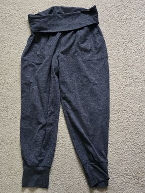 Aerie Offline Heather Charcoal Active Foldover Joggers